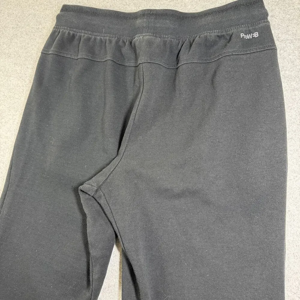 Spyder Active Joggers Mens L Black Drawstring Zip Pockets Ribbed Cuffs Taper